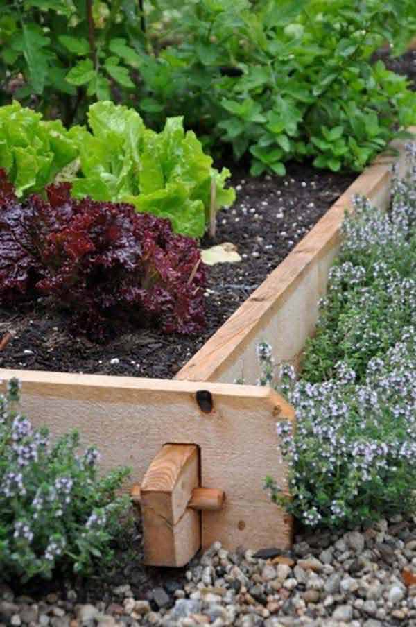wooden-garden-bed-edging-34_15 Дървена градина легло кант