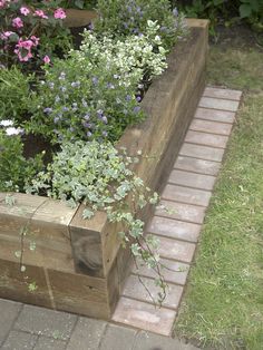 wooden-garden-bed-edging-34_9 Дървена градина легло кант