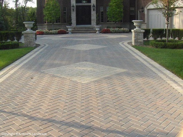 brick-driveway-patterns-14 Тухлена алея модели