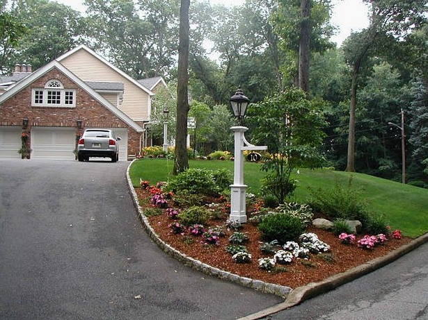 driveway-corner-landscaping-59_15 Алея ъгъл озеленяване
