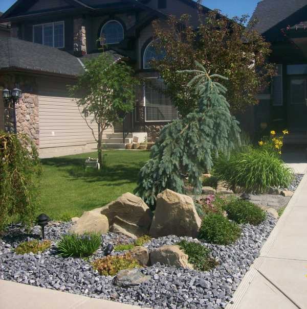 front-yard-with-driveway-landscaping-ideas-51_18 Преден двор с идеи за озеленяване на алеята
