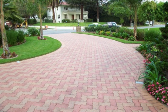 paving-stone-driveways-designs-94_13 Дизайн на тротоарни каменни пътища