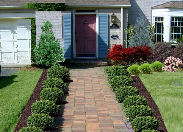 small-front-yard-landscaping-with-driveway-63_11 Малък преден двор озеленяване с алея