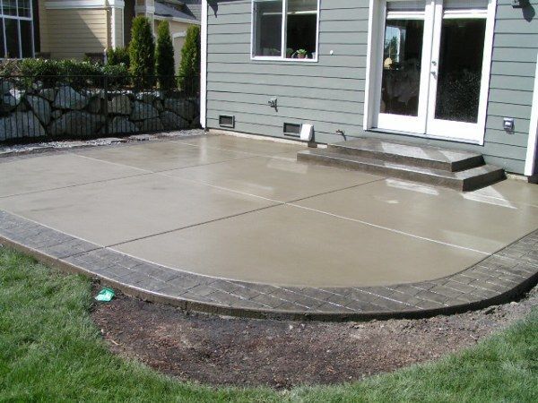 cement-patio-landscaping-28 Цимент вътрешен двор озеленяване