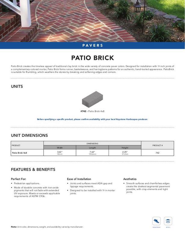 patio-brick-dimensions-22 Вътрешен двор тухла размери