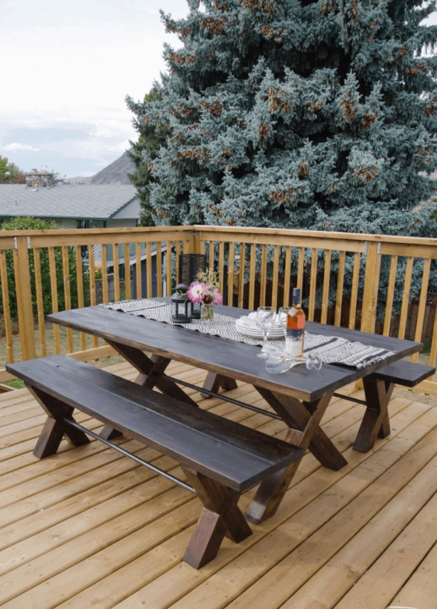 diy-outdoor-patio-table-57-2 Направи Си Сам външна маса за вътрешен двор