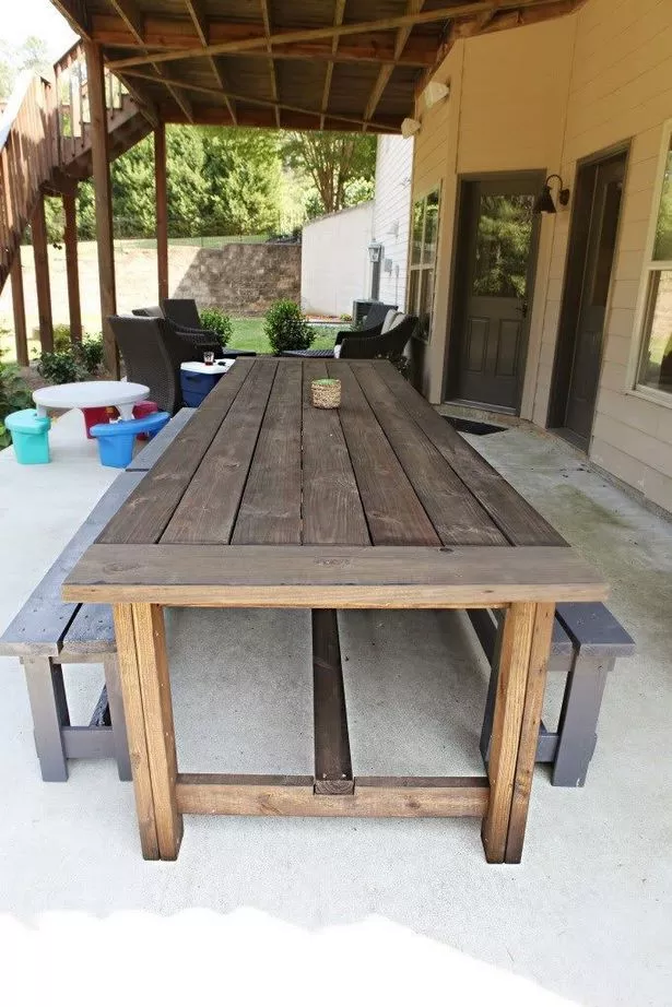 diy-outdoor-patio-table-57_15-8 Направи Си Сам външна маса за вътрешен двор