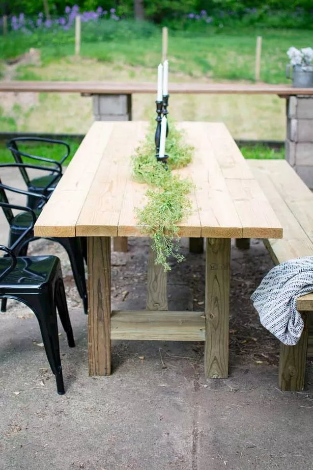 diy-outdoor-patio-table-57_9-18 Направи Си Сам външна маса за вътрешен двор
