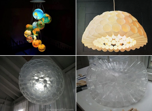 chandelier-made-of-plastic-cups-001 Полилей, изработен от пластмасови чаши