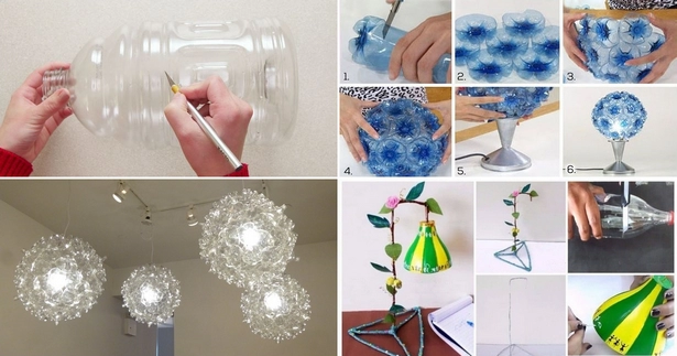 making-lamp-shades-from-plastic-bottles-001 Осъществяване лампи нюанси от пластмасови бутилки