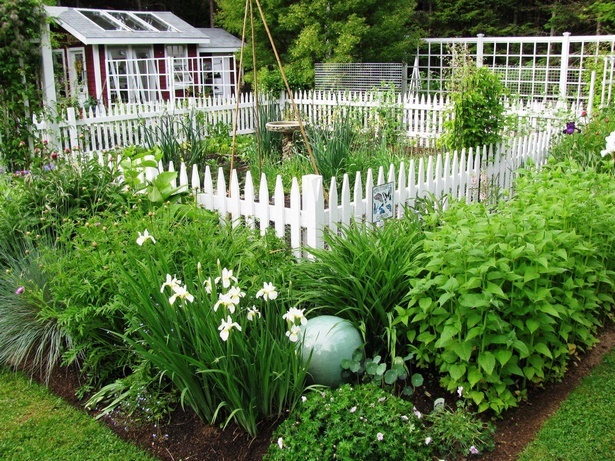 small-white-picket-fence-for-garden-43_10 Малка бяла ограда за градина