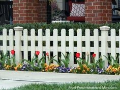 small-white-picket-fence-for-garden-43_20 Малка бяла ограда за градина