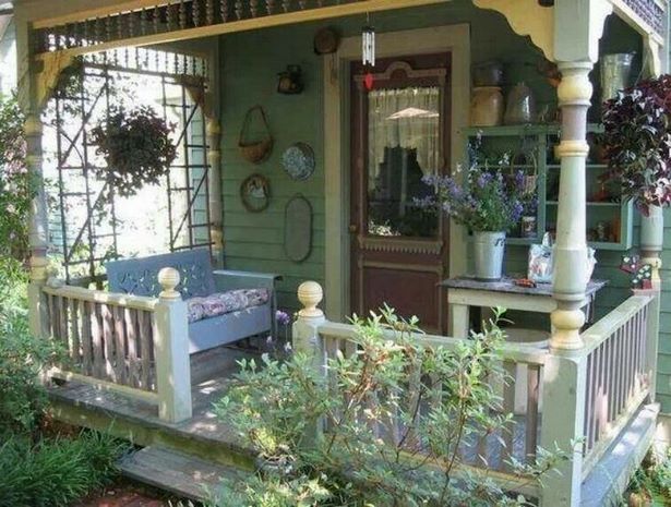 cottage-porch-decor-39_18 Вила веранда декор