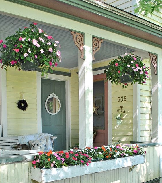 cottage-porch-decor-39_9 Вила веранда декор