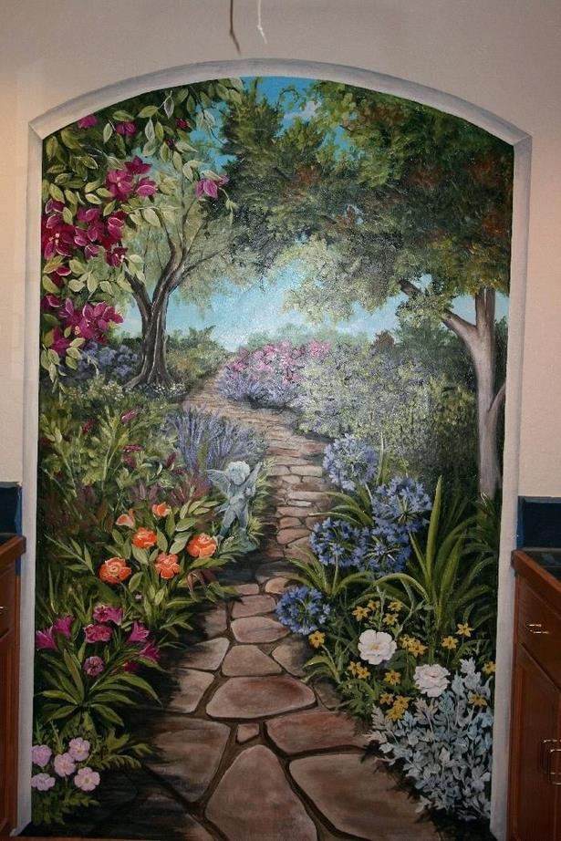 garden-wall-murals-ideas-40_15 Градински стенописи идеи