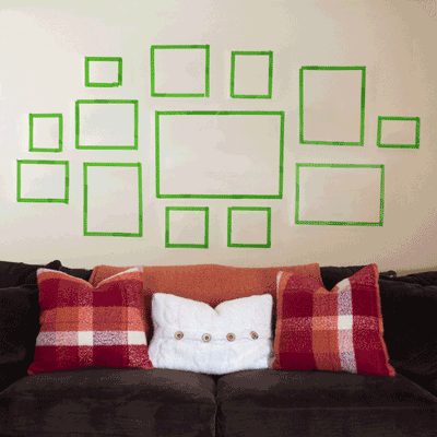 arrange-frames-on-wall-98 Подредете рамки на стена