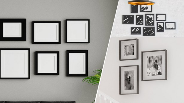 arrange-frames-on-wall-98_8 Подредете рамки на стена