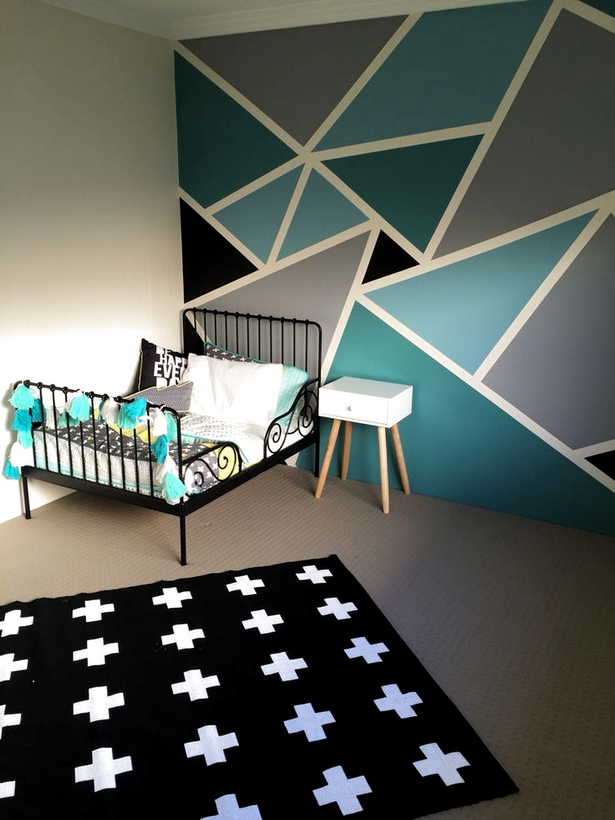 bedroom-wall-patterns-35 Спални стенни модели