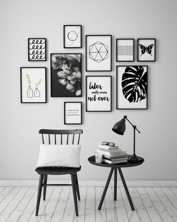 black-and-white-picture-wall-ideas-12_13 Черно-бяла картина идеи за стена