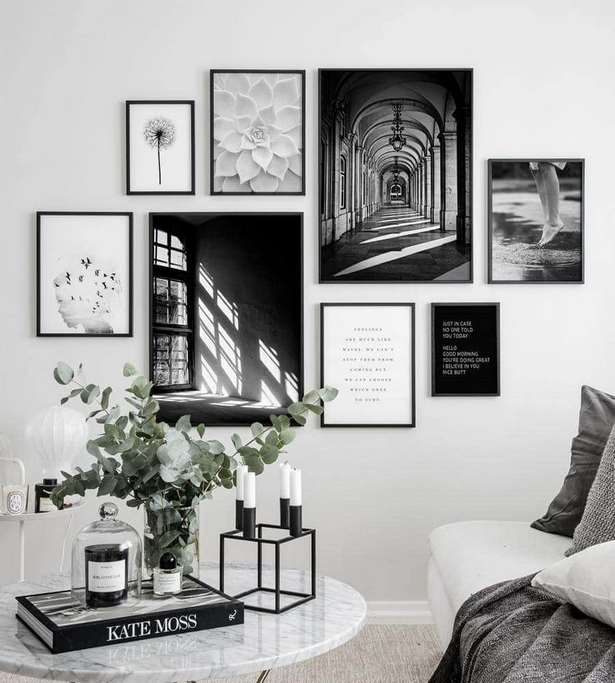 black-and-white-picture-wall-ideas-12_16 Черно-бяла картина идеи за стена