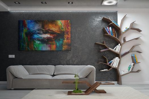 creative-wall-art-for-living-room-82 Творчески стена изкуство за хол