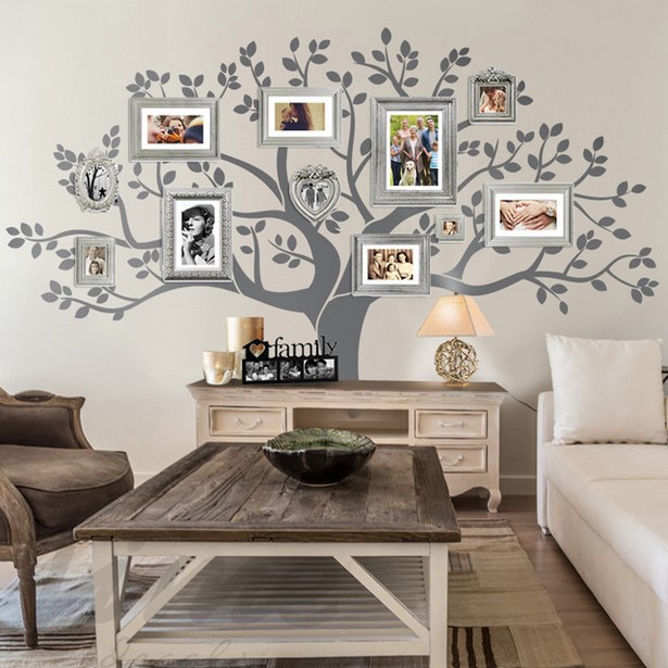 decorating-living-room-walls-with-family-photos-06 Декориране на стените на хола със семейни снимки