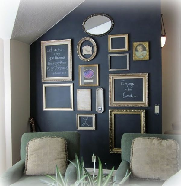 decorating-with-picture-frames-on-the-wall-96_15 Декориране с рамки за картини на стената