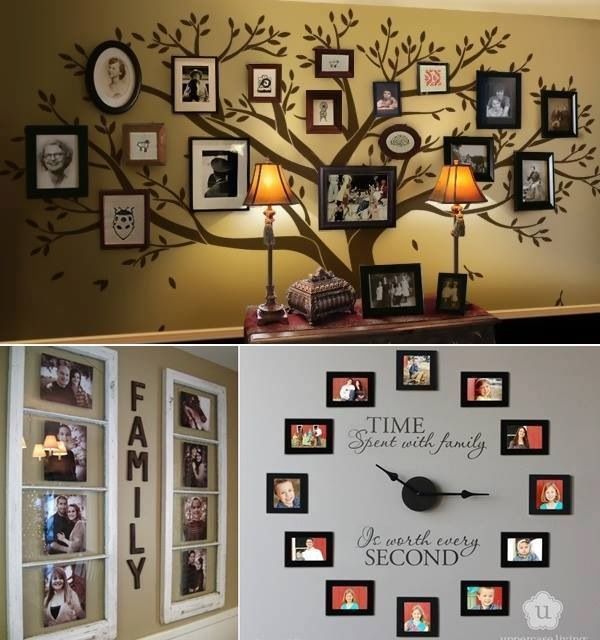 family-photo-wall-decor-ideas-81_11 Семейна снимка идеи за декор на стена