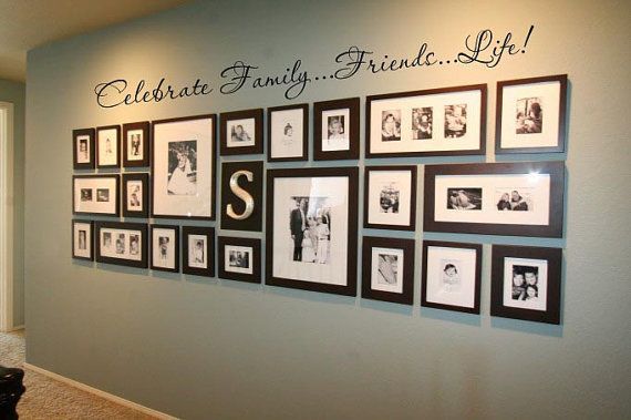 family-photo-wall-display-ideas-44 Семейни снимки стена дисплей идеи