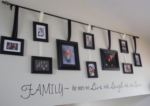 family-picture-wall-arrangement-ideas-97_18 Идеи за декорация на стена