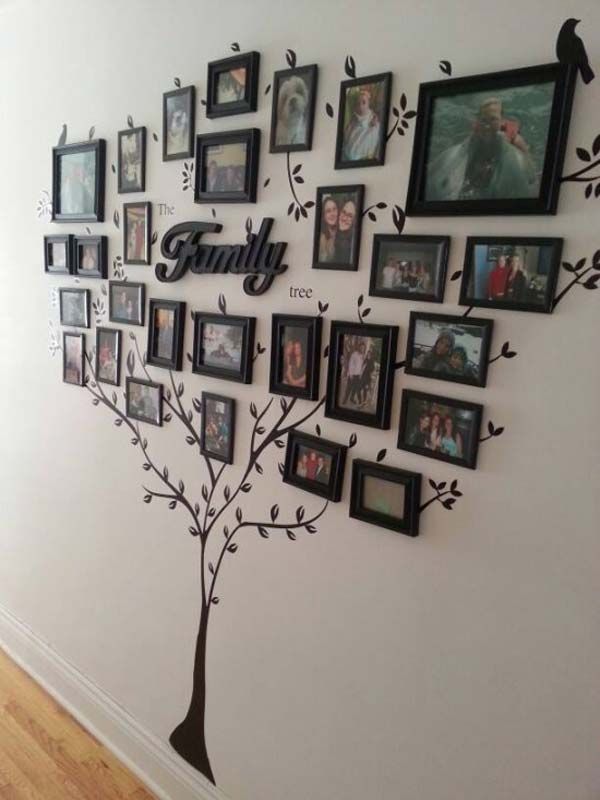 family-picture-wall-arrangement-ideas-97_7 Идеи за декорация на стена