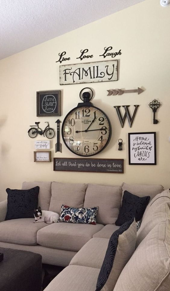 family-room-wall-decor-ideas-53 Фамилна стая стена Декор Идеи
