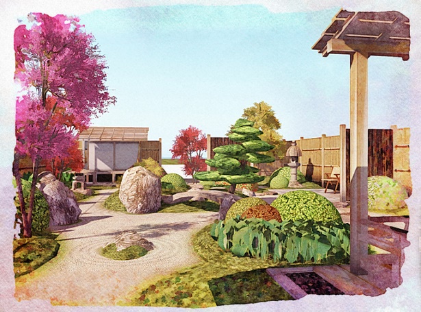 Градина японски дизайн