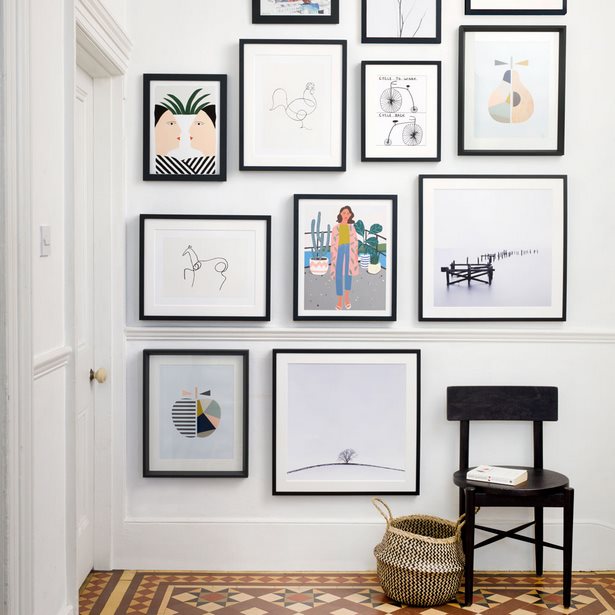 picture-frame-wall-gallery-ideas-93_11 Картина рамка стена галерия идеи