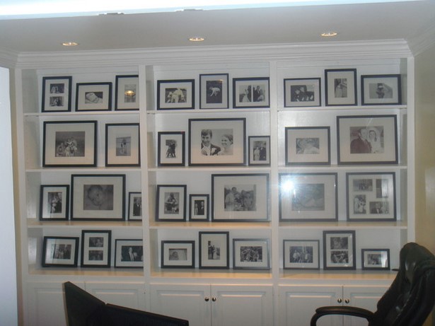 ways-to-display-family-photos-on-wall-43_7 Начини за показване на семейни снимки на стената