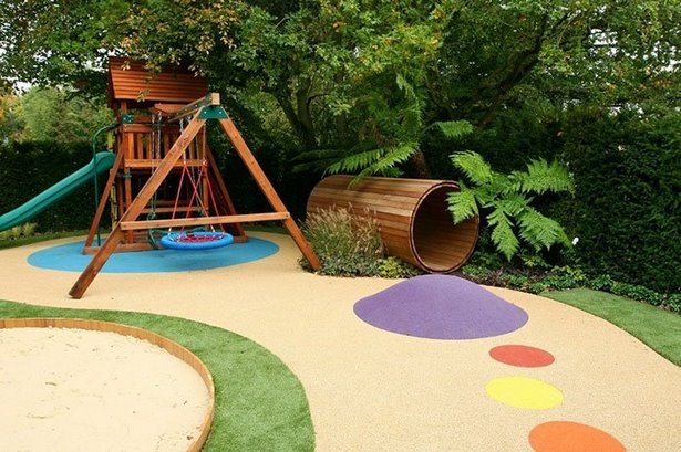 backyard-with-playground-landscaping-62_17 Двор с детска площадка озеленяване