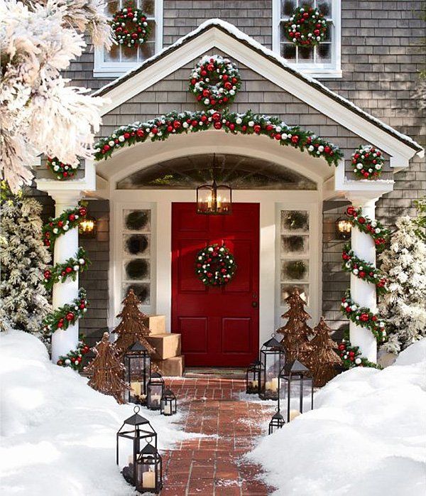 christmas-decorations-exterior-ideas-95 Коледни декорации екстериорни идеи