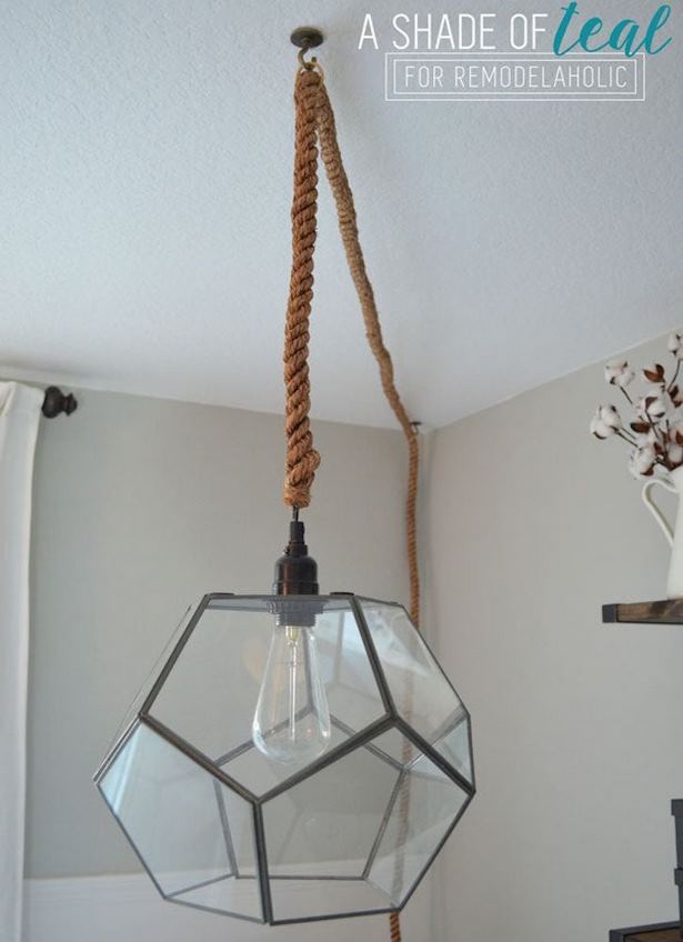 diy-lamp-shades-for-ceiling-lights-21 Направи Си Сам лампи нюанси за таван светлини
