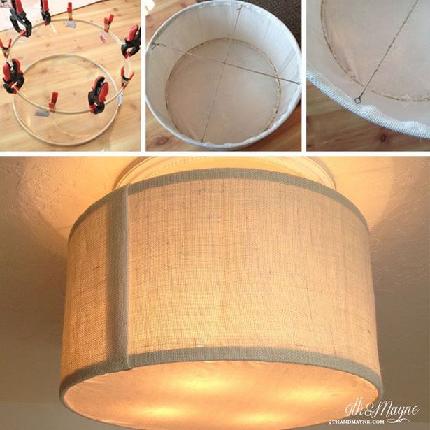 diy-lamp-shades-for-ceiling-lights-21_12 Направи Си Сам лампи нюанси за таван светлини
