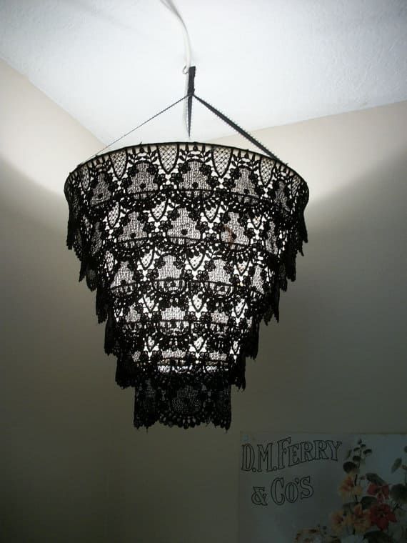 diy-lampshade-chandelier-03_18 Направи Си Сам абажур полилей