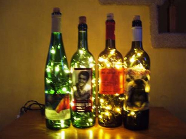 Висящи лампи за бутилка вино Направи Си Сам