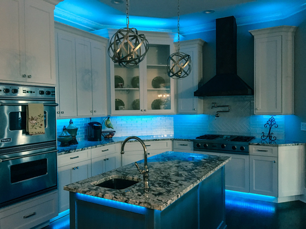 kitchen-accent-lighting-ideas-28 Кухня акцент осветление идеи