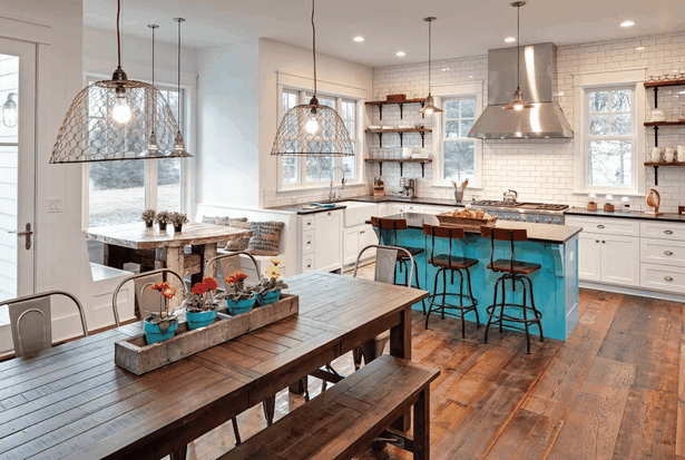 kitchen-and-dining-lighting-ideas-41 Идеи за осветление за кухня и трапезария