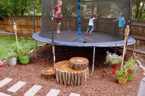 trampoline-backyard-ideas-98_5 Батут задния двор идеи
