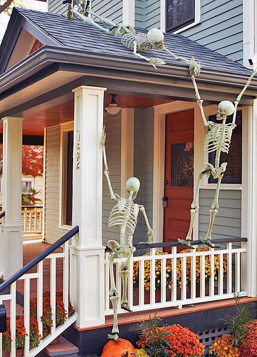front-porch-halloween-decoration-ideas-23 Фронт веранда Хелоуин декорация идеи
