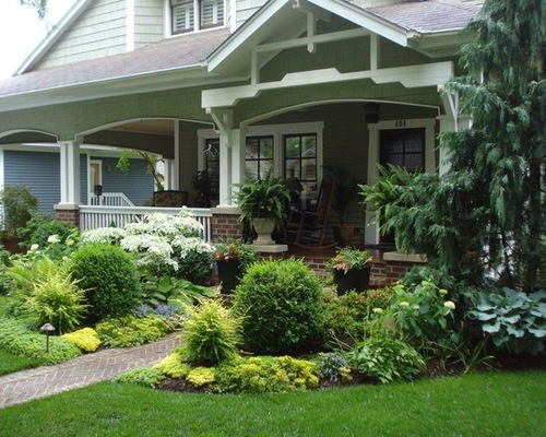 landscaping-front-porch-70_14 Озеленяване предна веранда