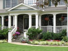 landscaping-ideas-for-front-yard-with-porch-78_2 Озеленяване идеи за преден двор с веранда