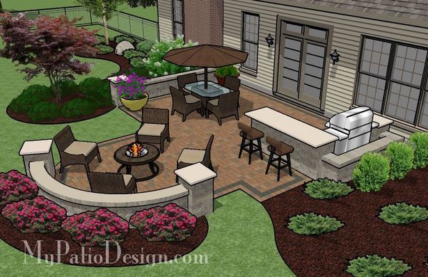 backyard-patio-landscaping-pictures-20_15 Двор двор озеленяване снимки