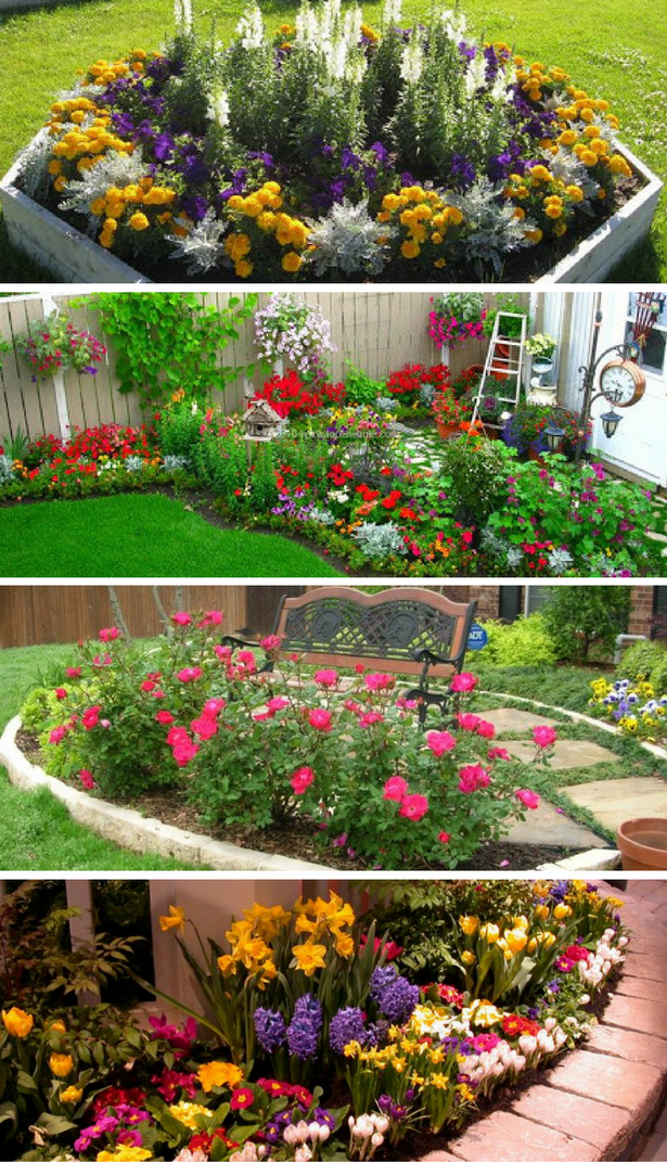 Снимки на малки идеи за цветна градина