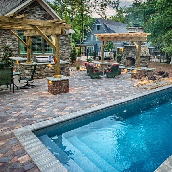 backyard-patio-pool-ideas-49_2 Двор вътрешен двор басейн идеи